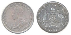 1 Florin / 2 Shilling Australia (1788 - 1939) Argento Giorgio V (1865-1936)