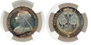 1 Florin / 2 Shilling Regno Unito di Gran Bretagna e Irlanda (1801-1922) Argento Vittoria (1819 - 1901)