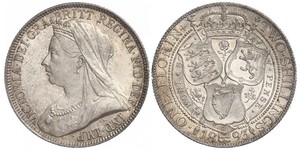 1 Florin / 2 Shilling Regno Unito di Gran Bretagna e Irlanda (1801-1922) Argento Vittoria (1819 - 1901)