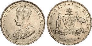 1 Florin / 2 Shilling Australia (1788 - 1939) Plata Jorge V (1865-1936)