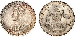 1 Florin / 2 Shilling Australia (1788 - 1939) Silver George V of the United Kingdom (1865-1936)