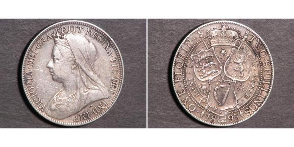 1 Florin / 2 Shilling United Kingdom of Great Britain and Ireland (1801-1922) Silver Victoria (1819 - 1901)
