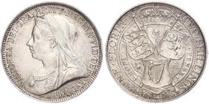 1 Florin / 2 Shilling 大不列颠及爱尔兰联合王国 (1801 - 1922) 銀 维多利亚 (英国君主)
