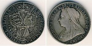 1 Florin / 2 Shilling 大不列颠及爱尔兰联合王国 (1801 - 1922) 銀 维多利亚 (英国君主)
