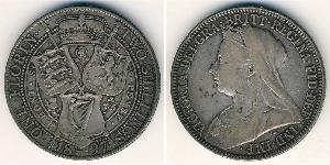 1 Florin / 2 Shilling 大不列颠及爱尔兰联合王国 (1801 - 1922) 銀 维多利亚 (英国君主)