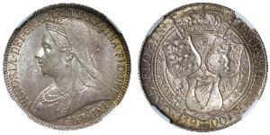 1 Florin / 2 Shilling 大不列颠及爱尔兰联合王国 (1801 - 1922) 銀 维多利亚 (英国君主)