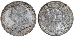 1 Florin / 2 Shilling 大不列颠及爱尔兰联合王国 (1801 - 1922) 銀 维多利亚 (英国君主)