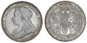 1 Florin / 2 Shilling 大不列颠及爱尔兰联合王国 (1801 - 1922) 銀 维多利亚 (英国君主)