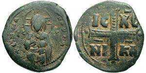 1 Follis Imperio bizantino (330-1453) Bronce Miguel  IV (1010-1041)