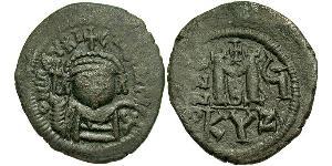 1 Follis Imperio bizantino (330-1453) Bronce Mauricio Tiberio (539-602)