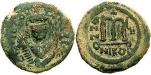 1 Follis Imperio bizantino (330-1453) Bronce Tiberio II (535-582)