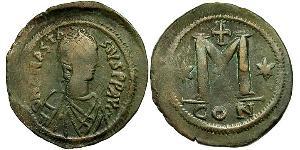 1 Follis Imperio bizantino (330-1453) Bronce Anastasio I (430-518)