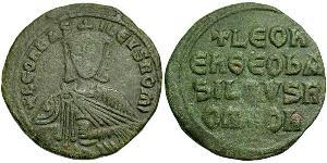 1 Follis Imperio bizantino (330-1453) Bronce León VI el Sabio (866-912)