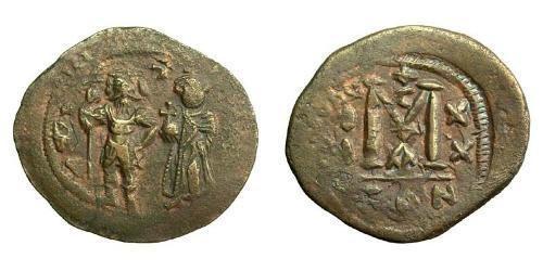 1 Follis Imperio bizantino (330-1453) Bronce Heraclio (575-641)