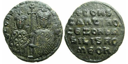 1 Follis Imperio bizantino (330-1453) Bronce Constantino VII (905 -959)