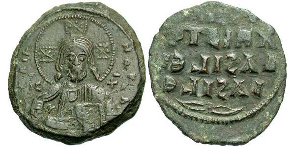 1 Follis Imperio bizantino (330-1453) Bronce Constantino VIII (960-1028)