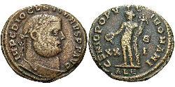 1 Follis Imperio romano (27BC-395) Bronce Diocleciano (244-311)