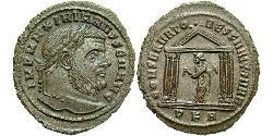 1 Follis Imperio romano (27BC-395) Bronce Maximiano (250-310)
