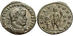 1 Follis Imperio romano (27BC-395) Bronce Maximiano (250-310)