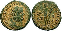 1 Follis Imperio romano (27BC-395) Bronce Maximiano (250-310)