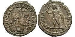 1 Follis Imperio romano (27BC-395) Bronce Maximino II (270 - 313)