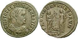 1 Follis Imperio romano (27BC-395) Bronce Diocleciano (244-311)