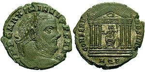 1 Follis Imperio romano (27BC-395) Bronce Maximiano (250-310)