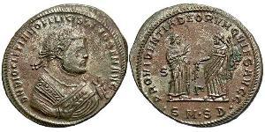 1 Follis Imperio romano (27BC-395) Bronce Diocleciano (244-311)