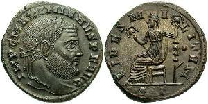 1 Follis Imperio romano (27BC-395) Bronce Galerio Maximiano (260-311)