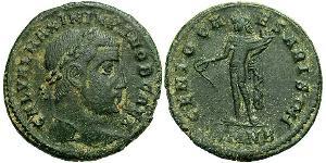 1 Follis Imperio romano (27BC-395) Bronce Maximino II (270 - 313)