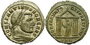 1 Follis Imperio romano (27BC-395) Bronce Constantino I (272 - 337)
