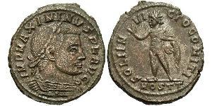 1 Follis Imperio romano (27BC-395) Bronce Maximino II (270 - 313)