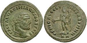 1 Follis Imperio romano (27BC-395) Bronce Galerio Maximiano (260-311)