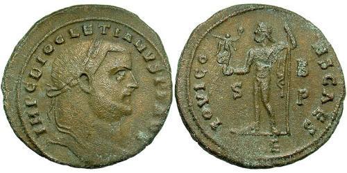 1 Follis Imperio romano (27BC-395) Bronce Diocleciano (244-311)