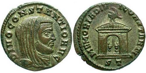 1 Follis Imperio romano (27BC-395) Bronce Constantino I (272 - 337)