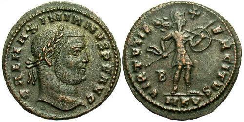 1 Follis Imperio romano (27BC-395) Bronce Galerio Maximiano (260-311)