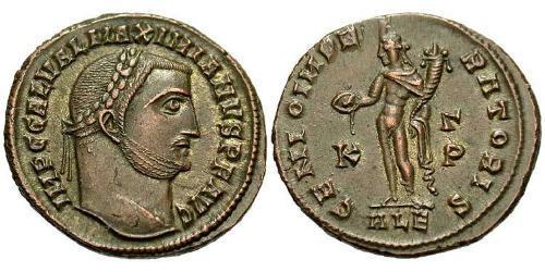 1 Follis Imperio romano (27BC-395) Bronce Galerio Maximiano (260-311)