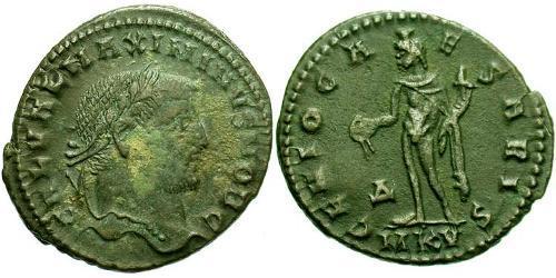 1 Follis Imperio romano (27BC-395) Bronce Maximino II (270 - 313)