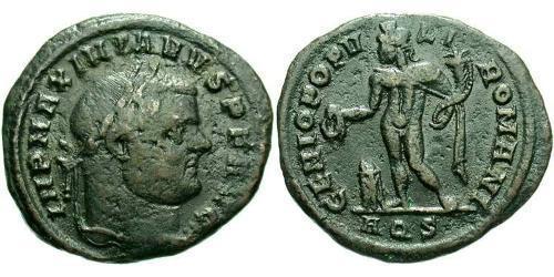 1 Follis Imperio romano (27BC-395) Bronce Maximiano (250-310)