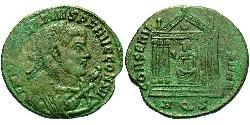 1 Follis Imperio romano de Occidente (285-476) Bronce Majencio (278-312)