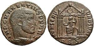 1 Follis Imperio romano de Occidente (285-476) Bronce Majencio (278-312)