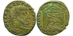 1 Follis Imperio romano de Occidente (285-476) Bronce Majencio (278-312)