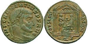 1 Follis Imperio romano de Occidente (285-476) Bronce Majencio (278-312)