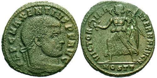 1 Follis Imperio romano de Occidente (285-476) Bronce Majencio (278-312)