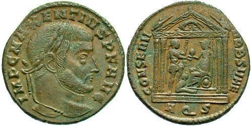 1 Follis Imperio romano de Occidente (285-476) Bronce Majencio (278-312)