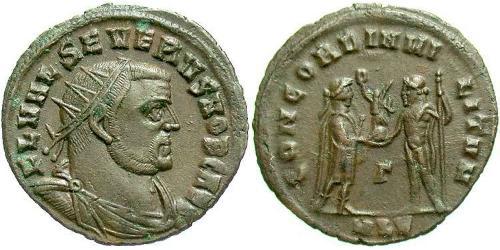 1 Follis Imperio romano de Occidente (285-476) Bronce Severus II (?- 307)