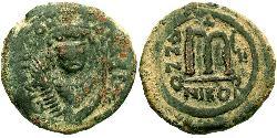 1 Follis Byzantine Empire (330-1453) Bronze Tiberius II (535-582)