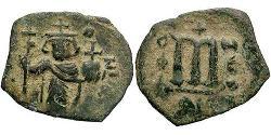 1 Follis Byzantine Empire (330-1453) Bronze Constans II (630-668)