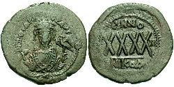 1 Follis Byzantine Empire (330-1453) Bronze Phocas(?-610)