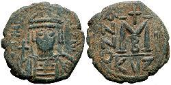 1 Follis Byzantine Empire (330-1453) Bronze Heraclius (575-641)